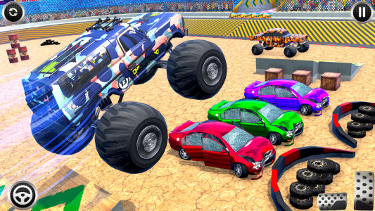 اسکرین شات بازی Army Monster Truck Game Derby 4