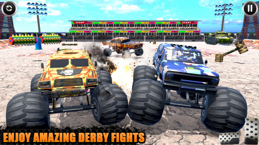 اسکرین شات بازی Army Monster Truck Game Derby 1