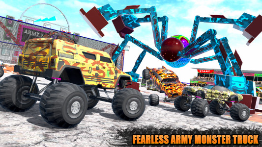 اسکرین شات 3 بازی Army Monster Truck Game Derby