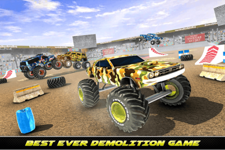 اسکرین شات بازی Army Monster Truck Demolition : Derby Games 2020 6