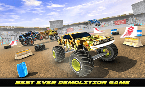 اسکرین شات بازی Army Monster Truck Demolition : Derby Games 2020 4