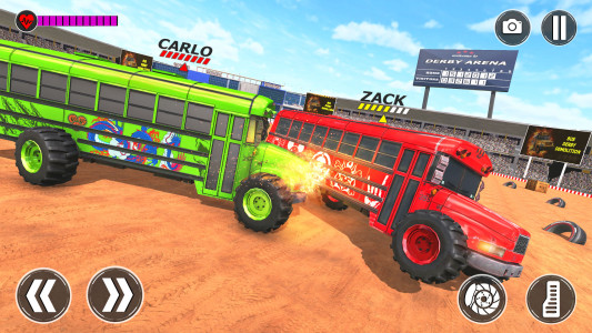 اسکرین شات 3 برنامه Monster Bus Derby Destruction
