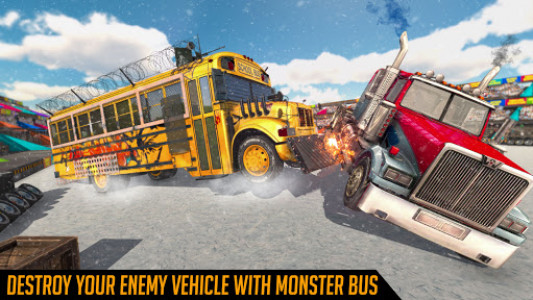 اسکرین شات برنامه Monster Bus Derby : Bus Demolition Derby 2021 1