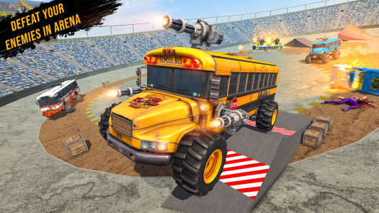 اسکرین شات 1 برنامه Monster Bus Derby Destruction