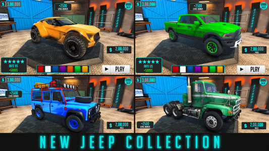اسکرین شات بازی Offroad Jeep Driving Game : Fun Car Parking Games 3
