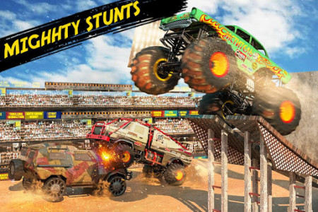 اسکرین شات برنامه Monster Truck Crash Derby : Fearless Stunts 2019 4