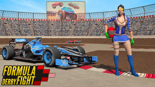 اسکرین شات برنامه Formula Car Crash Derby : Demolish Car Games 2020 7
