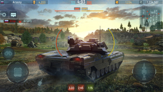 اسکرین شات بازی Modern Tanks: War Tank Games 1