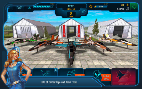 اسکرین شات بازی Battle of Warplanes: War-Games 3