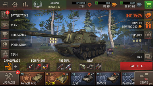 اسکرین شات 6 بازی Battle Tanks：War tanks games