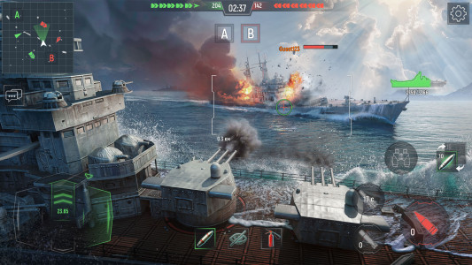 اسکرین شات بازی Force of Warships: Battleship 1