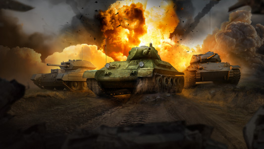 اسکرین شات بازی Grand Tanks: WW2 Tank Games 1