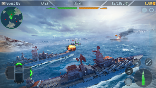 اسکرین شات بازی Naval Armada: Battleship games 1