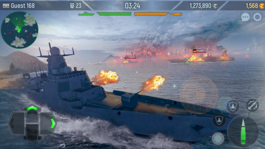 اسکرین شات بازی Naval Armada: Battleship games 3