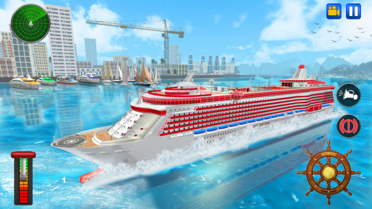 اسکرین شات برنامه Real Cruise Ship Driving Simul 1