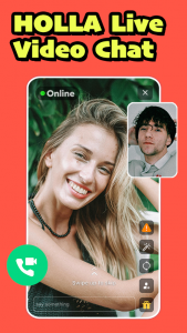 اسکرین شات 1 برنامه HOLLA - Live Video Call