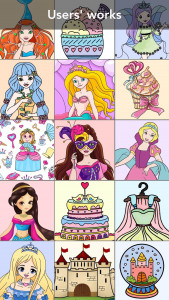 اسکرین شات بازی Princess coloring book 1