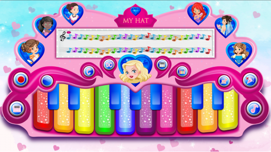 اسکرین شات بازی Pink Real Piano Princess Piano 5