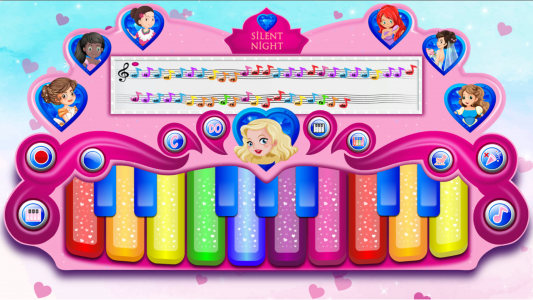 اسکرین شات بازی Pink Real Piano Princess Piano 2