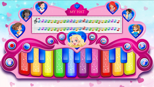 اسکرین شات بازی Pink Real Piano Princess Piano 6