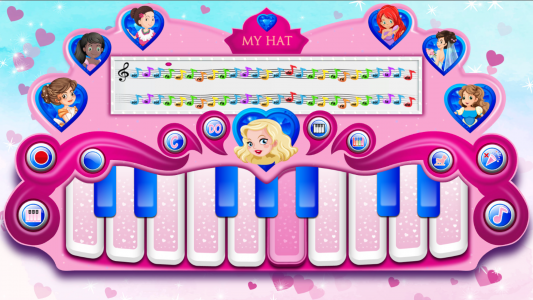 اسکرین شات بازی Pink Real Piano Princess Piano 3