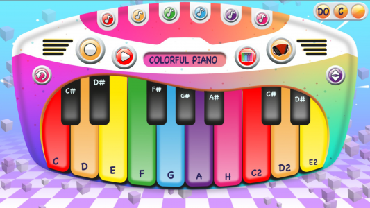 اسکرین شات بازی Colorful Piano 2