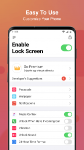 اسکرین شات برنامه Lock Screen iOS - Emoji Passcode & Notifications 5