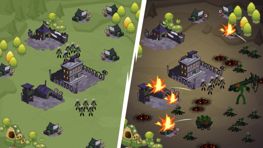 اسکرین شات 6 بازی Stick World Z: Zombie War TD