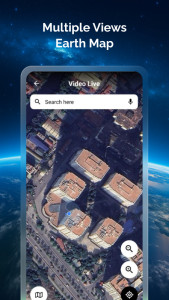اسکرین شات 4 برنامه Go Earth Map: GPS Live Camera