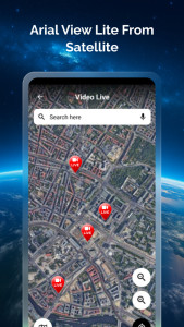 اسکرین شات 2 برنامه Go Earth Map: GPS Live Camera