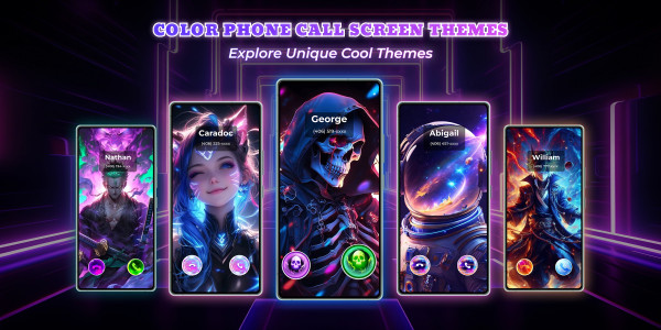 اسکرین شات برنامه Color Phone: Call Screen Theme 1