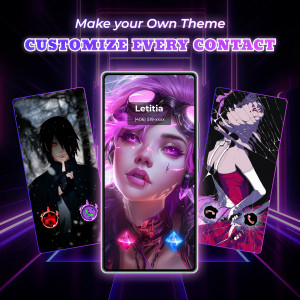 اسکرین شات 3 برنامه Color Phone: Call Screen Theme