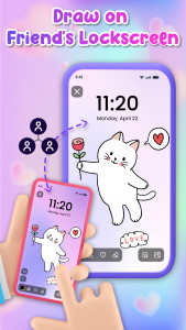 اسکرین شات 2 برنامه Lockscreen Drawing
