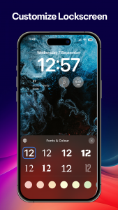 اسکرین شات برنامه Lock Screen iOS 16 4