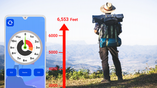 اسکرین شات برنامه Altimeter App - Find Altitude 1