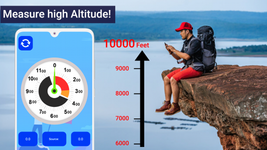 اسکرین شات برنامه Altimeter App - Find Altitude 2