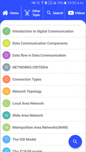 اسکرین شات برنامه Data Communication & Networks 3