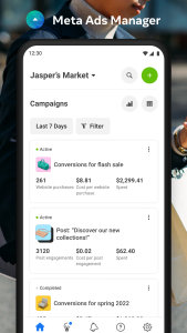 اسکرین شات 1 برنامه Meta Ads Manager