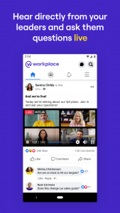 اسکرین شات 3 برنامه Workplace from Meta