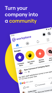 اسکرین شات 1 برنامه Workplace from Meta