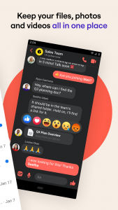 اسکرین شات 2 برنامه Workplace Chat from Meta