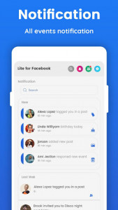 اسکرین شات برنامه Lite for Facebook - Quick Chat for Messenger 4