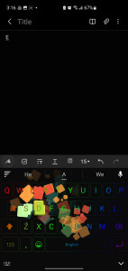 اسکرین شات 2 برنامه Neon LED Keyboard - RGB Themes
