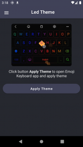 اسکرین شات برنامه Neon LED Keyboard - RGB Themes 1