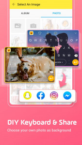 اسکرین شات برنامه Facemoji Emoji Keyboard Lite 1