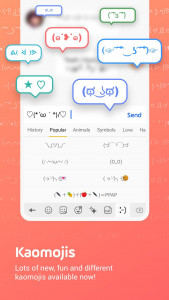 اسکرین شات برنامه Facemoji Emoji Keyboard Lite 5