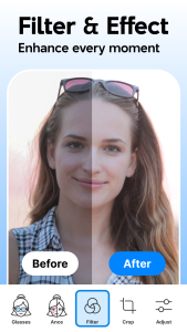 اسکرین شات 5 برنامه FacePlus: AI Face Editor