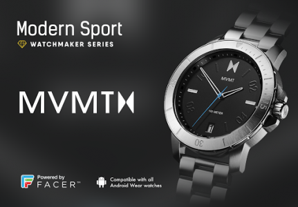 اسکرین شات برنامه MVMT - Modern Sport Watch Face 1