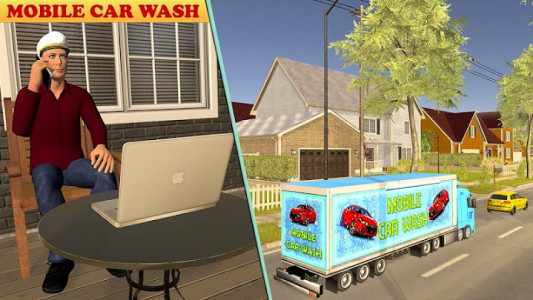 اسکرین شات برنامه Auto Mobile Car Wash Truck : New Games 2021 2