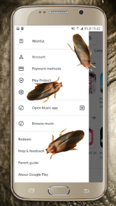 اسکرین شات برنامه Roach Crawling on Screen Prank App 7
